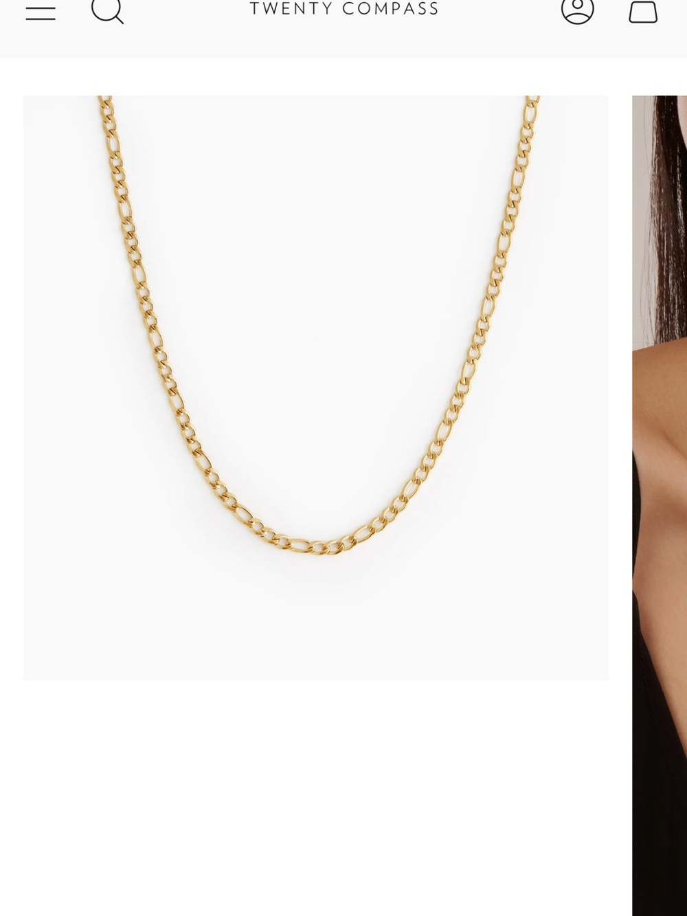 Twenty Compass gold necklace Gigi
